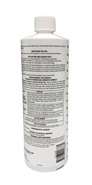 SWIM N SPA ALGAECIDE: ALGAE CLEAR 100 (1 QT.)