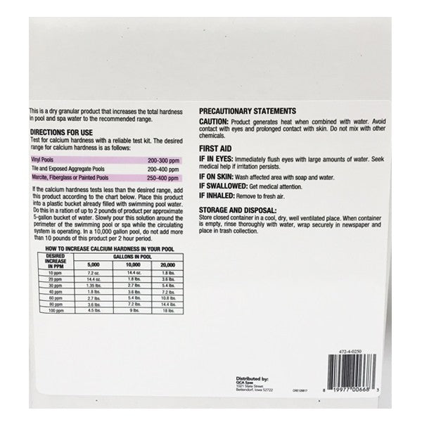 SWIM N SPA BALANCER: CALCIUM HARDNESS INCREASER (25 LB.)