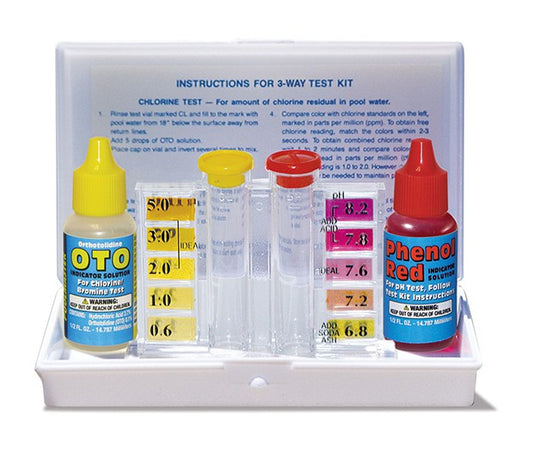 3-WAY HOT TUB OR POOL WATER TEST KIT