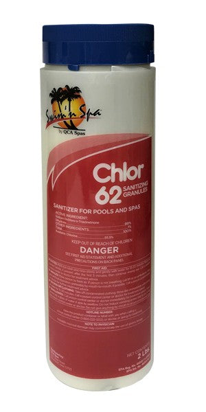 SWIM N SPA SANITIZER & SHOCK: CHLOR 62 (2 LB)