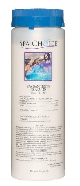 SPA CHOICE SANITIZERS: CHLORINE GRANULAR (2 LB)