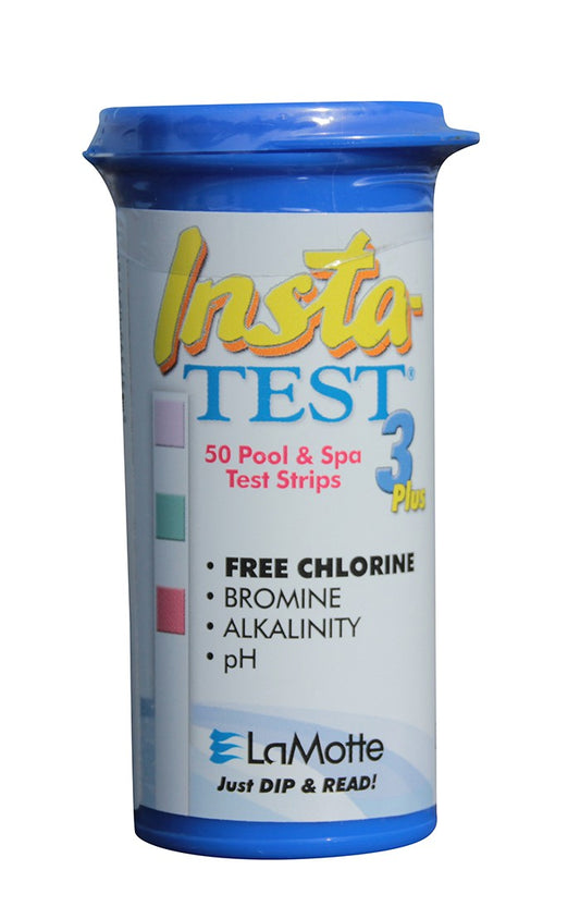 INSTA TEST STRIPS CHLORINE, BROMINE,PH AND ALKALINITY